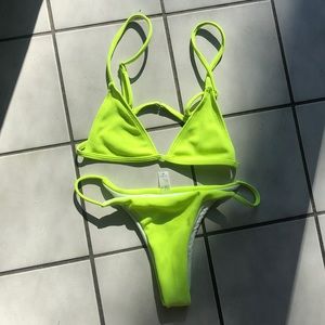 Neon Yellow Bikini